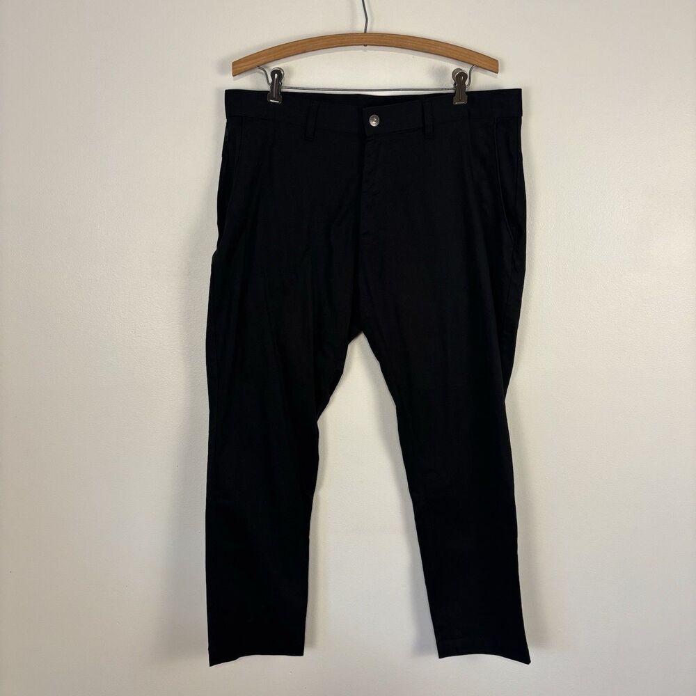 Fabletics Men Black The High Side Chino Golf Pants Athletic Size 35X30